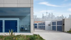 Exterior de unas instalaciones de guardamuebles con trasteros