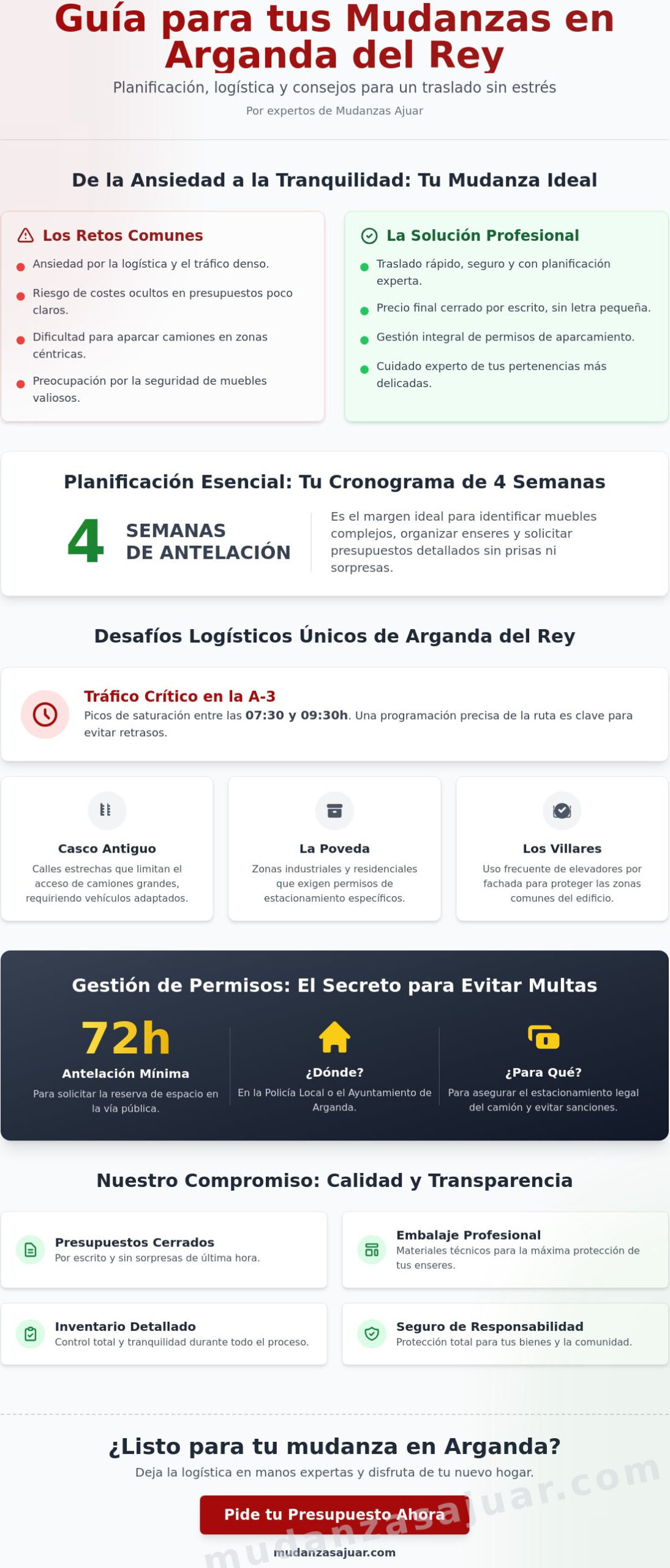 Mudanzas en Arganda del Rey: Guía Paso a Paso para un Traslado sin Estrés en 2026