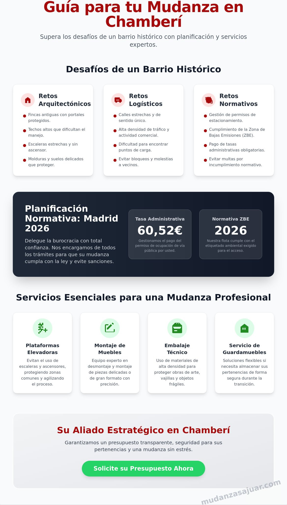 Empresa de Mudanzas en Chamberí: Expertos en Traslados Seguros 2026