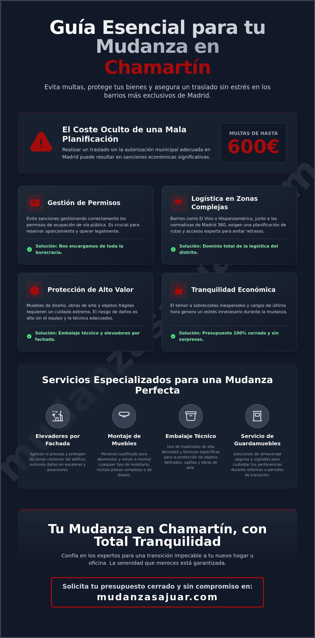 Mudanzas en Chamartín: Guía para un Traslado Seguro y Sin Sorpresas en 2026